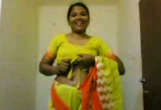 Obscene Fledgling Indian Housewife displays Her Gross congenital Tits